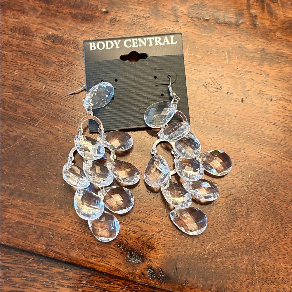 Body Central Clear Dangle Earrings
